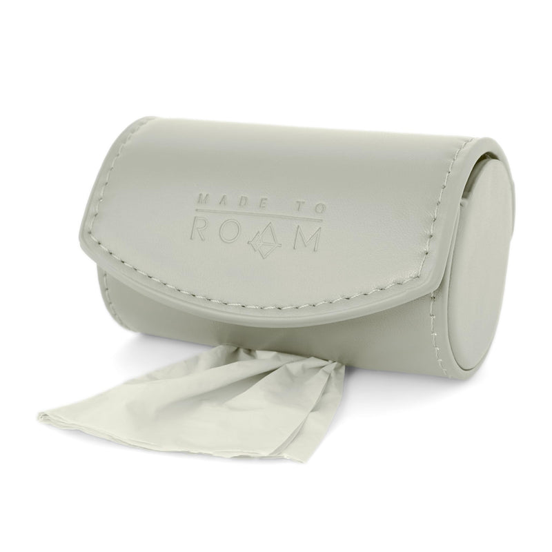 MADE TO ROAM! On Dooty Pack - Premium Dog Poop Bag Holder for Leash Vegan Leather Waste Bag Dispenser for Poop Bag Rolls - Washington Rain