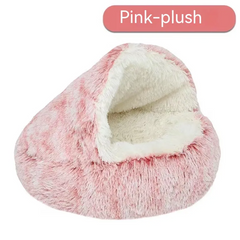 Semi-Closed Pet Bed with Canopy